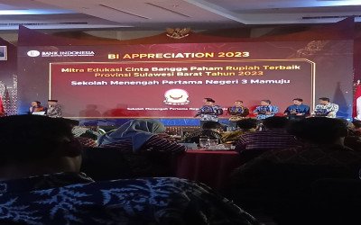 Pertemuan Tahunan Bank Indonesia 2023, SMPN 3 Mamuju Raih BI Appreciation 2023